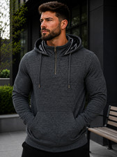 Men's Regular, Big & Tall - Polar Plush Fashion Fleece - Satin Lined Hood - 1/4 picture