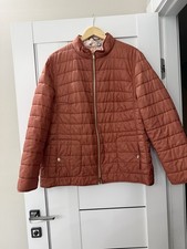 BASLER Reversible Quilted Puffer Jacket Floral Terracotta Women’s US 16 picture