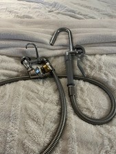 T&S Brass Commercial Pot & Kettle Filler Stainless Steel Hose w/ Vacuum Breaker picture