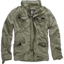 Brandit Britannia Field Jacket Warm Hiking Coat Mens Vintage Cotton Parka Olive picture