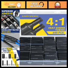600PCS 4:1 Heat Shrink Tubing Kit - 3/32
