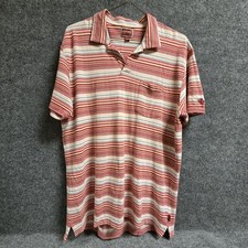 Vintage Tommy Hilfiger Red Label Denim Polo Shirt Mens XL Striped Y2K Pocket picture