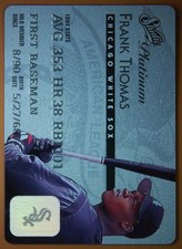 1995 Donruss Studio Gold Platinum Credit Card picture