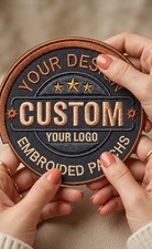 Custom Embroidered Logo Patch, Personalized Logo Patches, Logo Iron On Patch picture