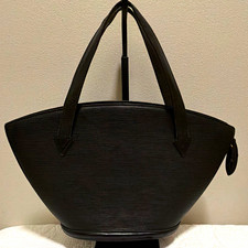 Louis Vuitton St Jacques Black Epi Leather Zip Top, Vintage. Nice picture