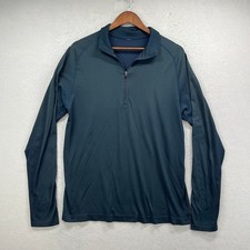 Lululemon Metal Vent Tech 1/2 Zip Pullover Mens L Teal Blue Active Athletic Gym picture