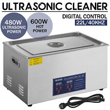 22L Ultrasonic Cleaner Cleaning Stainless Steel Industry Heated w/Timer Heater picture