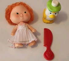 Vintage Strawberry Shortcake Apple Dumplin' With Pet Marsh Mallard & Comb 1980 picture
