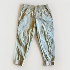 Athleta Trekkie North Jogger Tan Hiking Travel Pants Womens Size Medium Ripstop picture