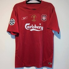 Liverpool FC Steven Gerrard 2005 UCL Final Retro Jersey Men's L picture