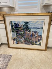 Rare Howard Behrens  Dinard Signed Numbered LTD Serigraph on Paper Fine Art 1992 picture