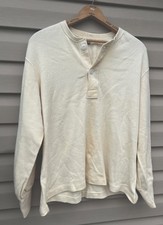 Vintage 1950s US Military Wool Blend Henley Shirt With GI Laundry Stencil Large picture