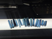 Amazing Glowing Deep Blue Indicolite Tourmaline 17 Lot Gem 40 CT Facet Quality picture