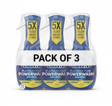 3pk Dawn Platinum Powerwash Dish Spray, Dish Soap, Lemon Starter Kit, 16 fl oz picture