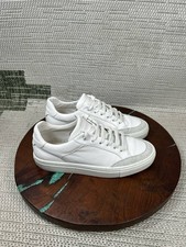 Reiss Shoes Womens Size 9 Finton Trainer White Bonded Leather Low Top Sneaker picture