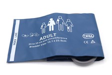 NIBP Cuff Reusable Adult Double Hose 25-35cm Blue - Same Day Shipping US Located picture