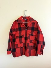 Vintage Woolrich Red Black Wool Jacket XL picture