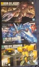 Gundam Model Kit Lot Of 3 Hambrabi Acguy Asshimar 1/144 Universal Century Zeon picture