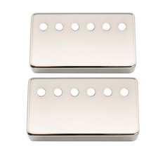 Musiclily Pro Nickel 50mm & 52mm Nickel Silver Guitar Humbucker Pickup Cover Set picture