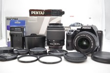 N MINT w/Box PENTAX K-S2 Black/Orange 20.1MP Digital SLR Camera  2 Lenses Japan picture