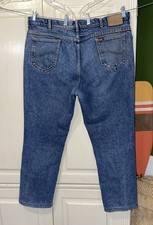 Vintage Lee Acid Wash 80’s Jeans Men 42x34 Blue USA Union Made Old School picture