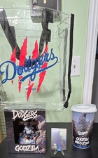 2026 LA Dodgers Godzilla Minus Zero Bobblehead/Card/Bag/Cup Bundle picture