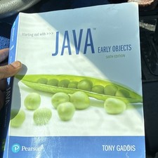 Starting Out with Java : Early Objects by Tony Gaddis (2017, Trade Paperback) picture