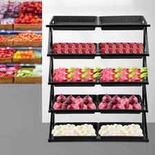 5-Tier Market Shelf with Plastic Baskets for Fruits, Vegetables, and More picture