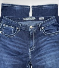 BKE Tyler Straight Jeans 32x31 Distressed Cotton Buckle 32 Jeans ABM2396 NWOT picture