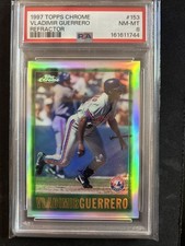 1997 Topps Chrome - Vladimir Guerrero #153 Refractor Rookie PSA 8 Low Pop. picture
