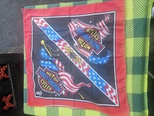 Vtg Harley Davidson Official License Hankerchief Patriotic picture