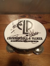 ELP EMERSON, LAKE, & PALMER Autographed Signed Tambourine   picture