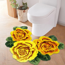 Fluffy Rose Bathroom Mat 23.6