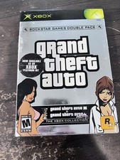 (actually rare) Xbox Grand Theft Auto Double Pack PLATINUM HITS sticker PH discs picture