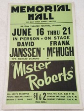 Vintage Mister Roberts green black Dayton Ohio theater play 22