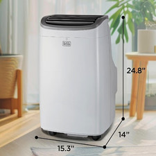 BLACK+DECKER Portable Air Conditioner, 9,000 BTU, BPACT08WT, White 5,300 BTU picture