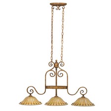  Kichler 65299 Mottled Pecan 3 Light Westerly Chandelier/Island Light $855 picture
