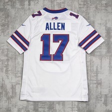 NWT Josh Allen #17 Buffalo Bills 2025-26 Captains Patch White Men's Jersey S-3XL picture