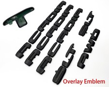 6PC Matte Black Door Tailgate SLT Acadia OVERLAY Emblem 2020-2024 Acadia picture