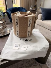 Authentic New Chloe Mifuko Collaboration Woody Large Basket Tote Bag picture