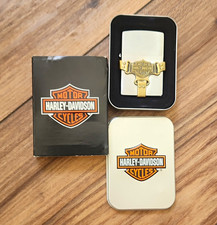 Vtg 1998 Harley-Davidson Zippo Lighter Boot Strap BRS 200HD H215 UNFIRED Complet picture