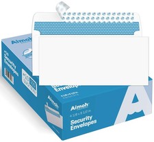 Aimoh 500#10 Security Self Seal Envelopes, Windowless, Premium Security Tint Pat picture