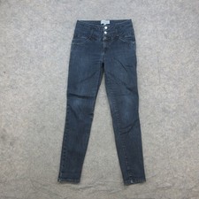 Rewind Women's Dark Wash Skinny Jeans Size 9/29W High Rise Stretch Denim picture