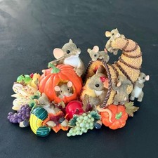 Charming Tails We Have Plenty To Be Thankful For Cornucopia Fitz & Floyd Autumn picture