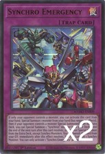 2X Yugioh Synchro Emergency MAMO-EN009 Ultra Rare 1st Edition NM picture
