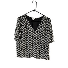 J.Crew Women's Size Medium Black Blouse Top picture