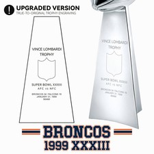1999 Football Championship Commemorative Trophy Denver Broncos Decor picture