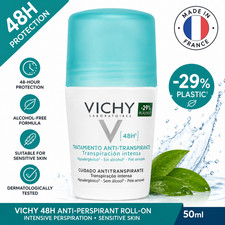 Vichy 48H Anti-Transpirant Roll-On Sensitive Skin Alcohol-Free 50ml | 1 Pack picture