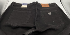 Guess Jeans Mens Size 38 Black Classic Fit Straight Leg 38x32 NEW Fast  picture
