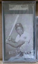 Willie Mays Authentic Vintage Baseball Card Garage Sale Pick Up picture